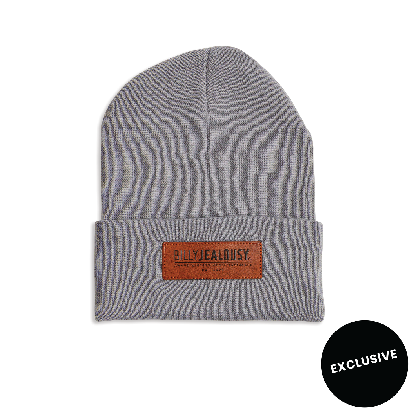 Leather Patch Beanie