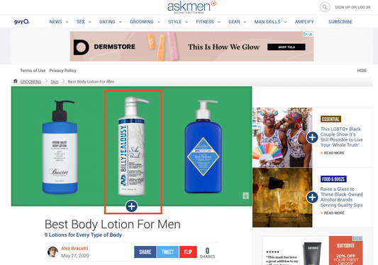 AskMen: Best Body Lotion For Men