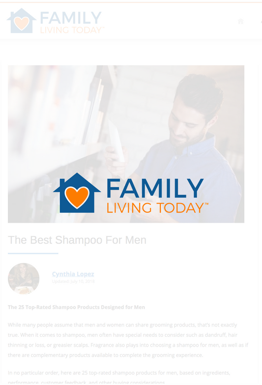 Family Living Today - The 25 Top-Rated Shampoo Products Designed for Men