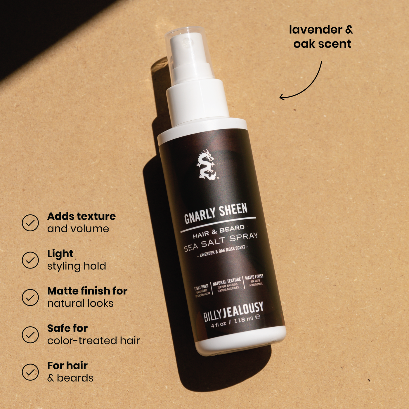 Gnarly Sheen Texture Sea Salt Spray – Billy Jealousy