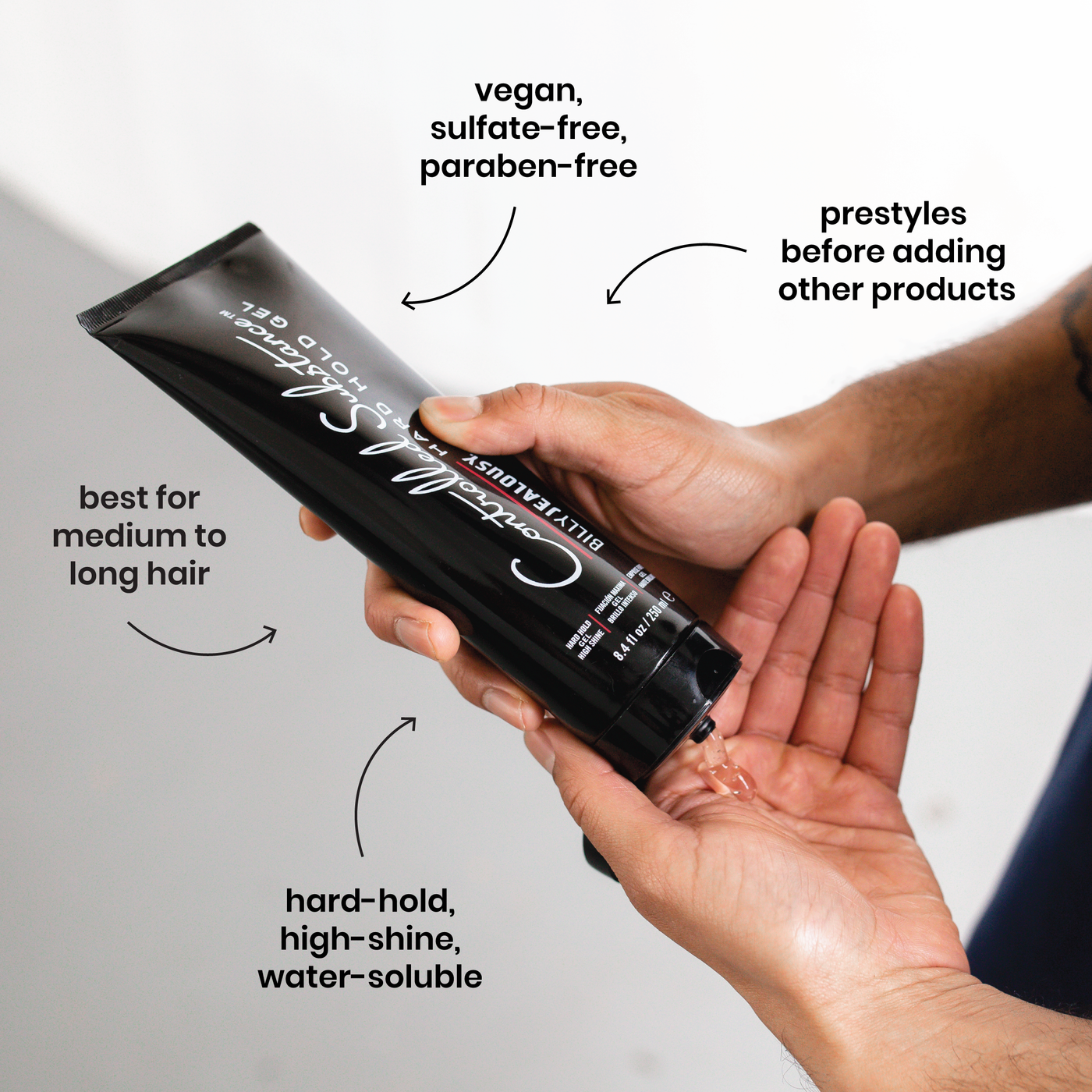 Controlled Substance Hard Hold Gel Billy Jealousy