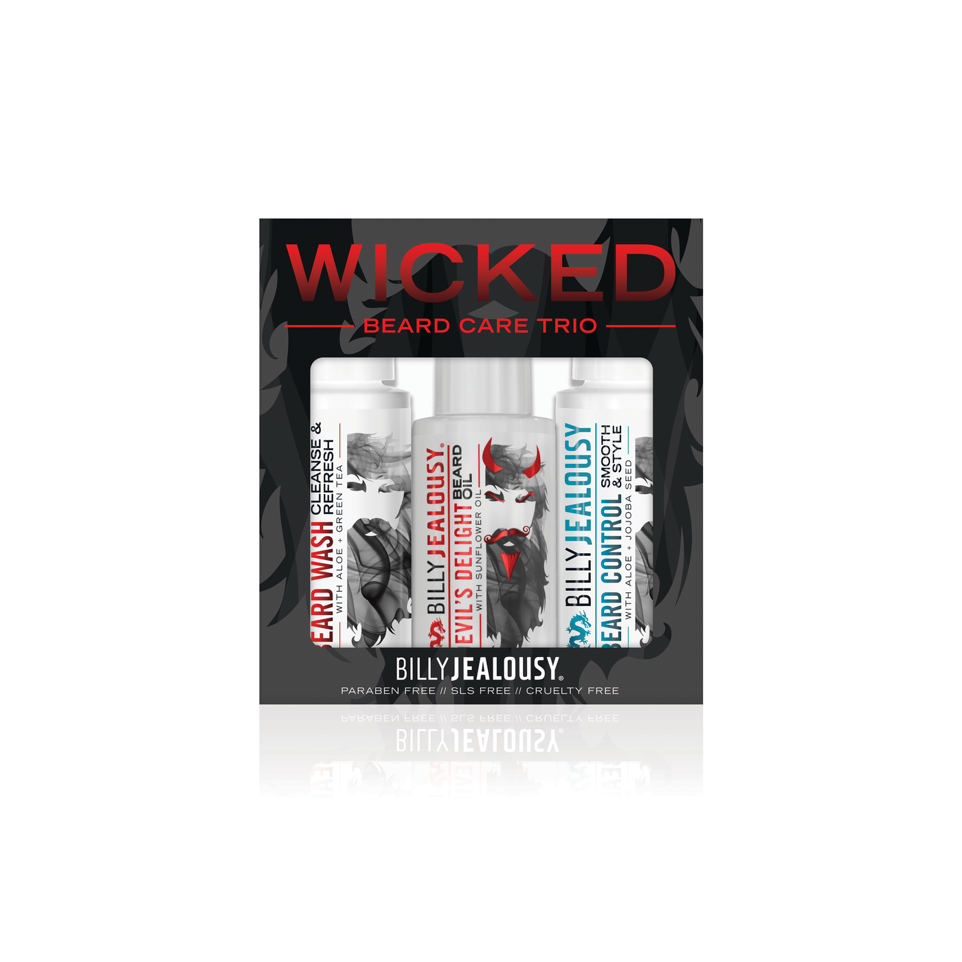 Wicked Beard Trio Kit - Warm Vanilla Scent